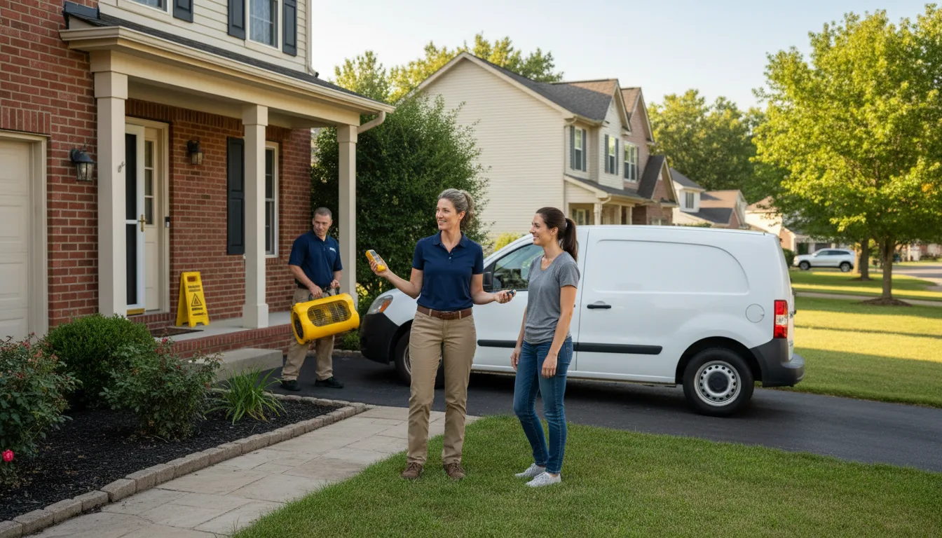 Residential water damage restoration in Arlington, TX